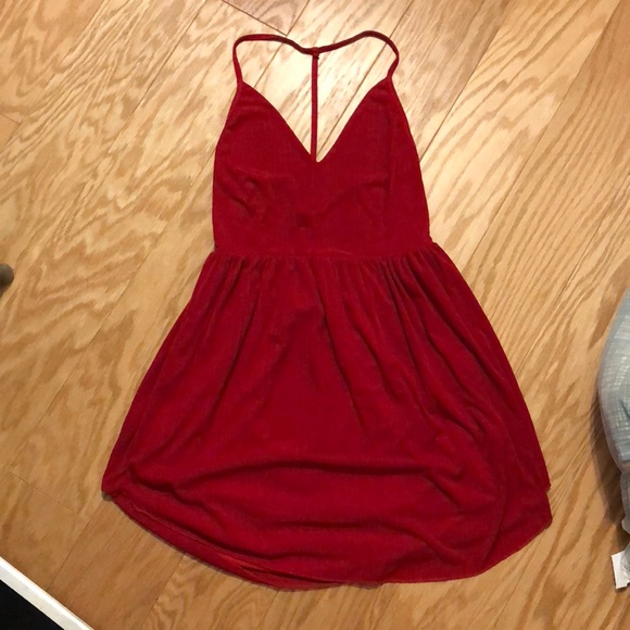 zaful red dress